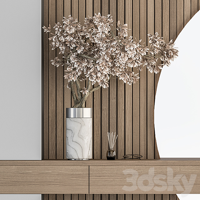 Hallway 23 – White and Wood Set 3DS Max Model - thumbnail 2