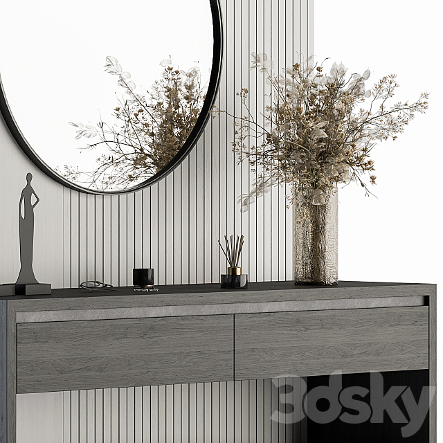 Hallway 26 – Black and Gray Entrance 3DSMax File - thumbnail 3