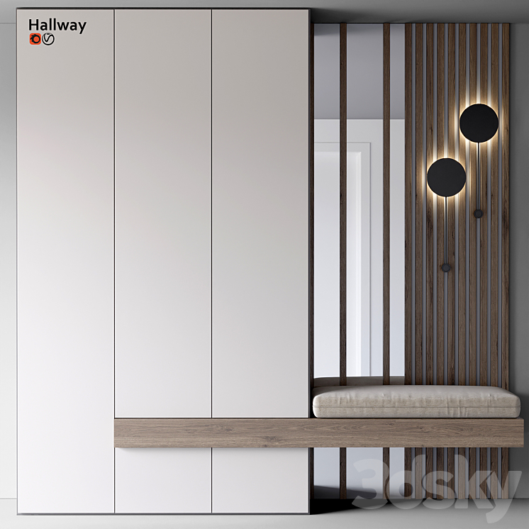 Hallway 3DS Max Model - thumbnail 1