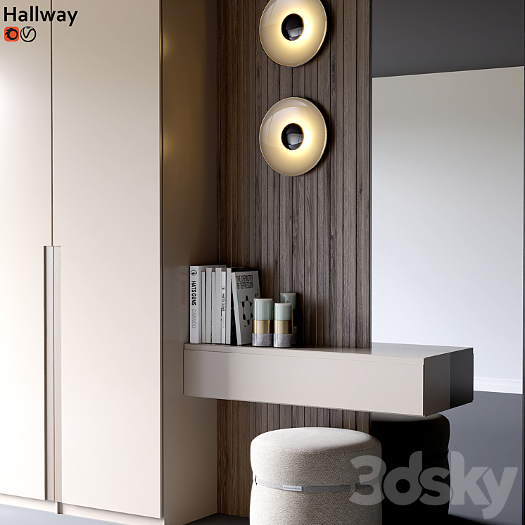 Hallway 3DS Max Model - thumbnail 2