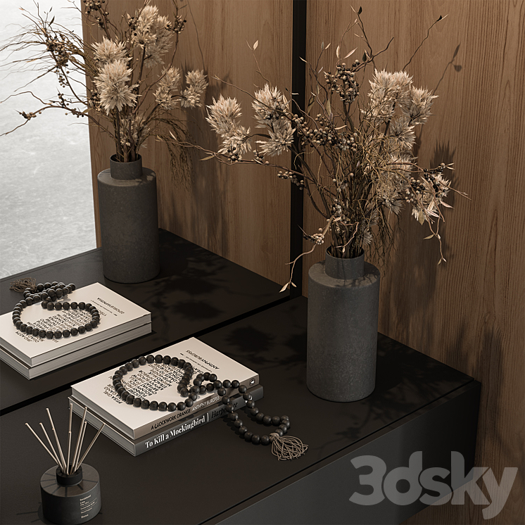 Hallway 57 – Black and Wood Entrance 3DS Max Model - thumbnail 2