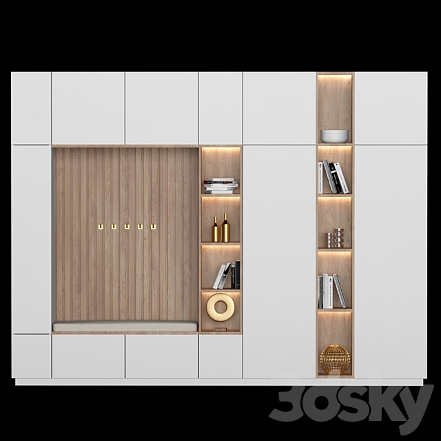 hallway furniture 001 3ds Max - thumbnail 1