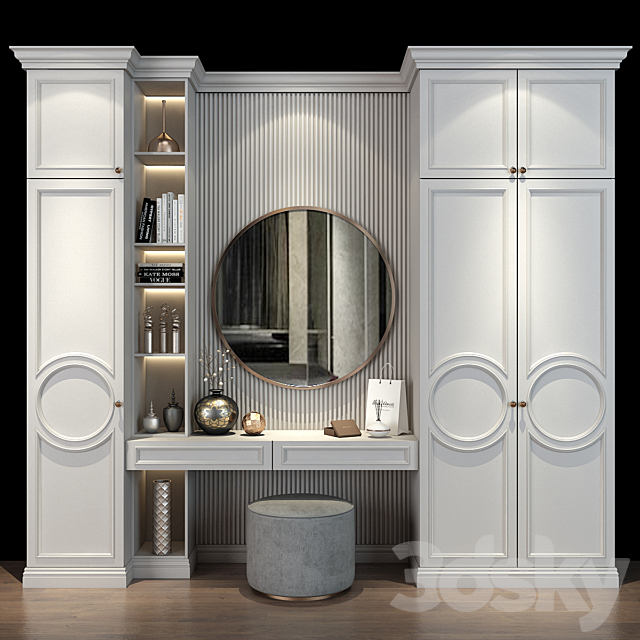 Hallway | Furniture cabinet | set 390 3ds Max - thumbnail 1