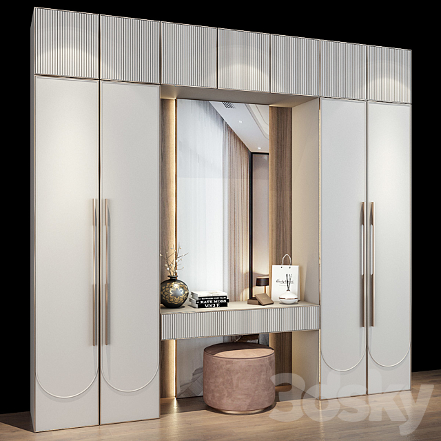 Hallway | Furniture cabinet | set 469 3ds Max - thumbnail 3