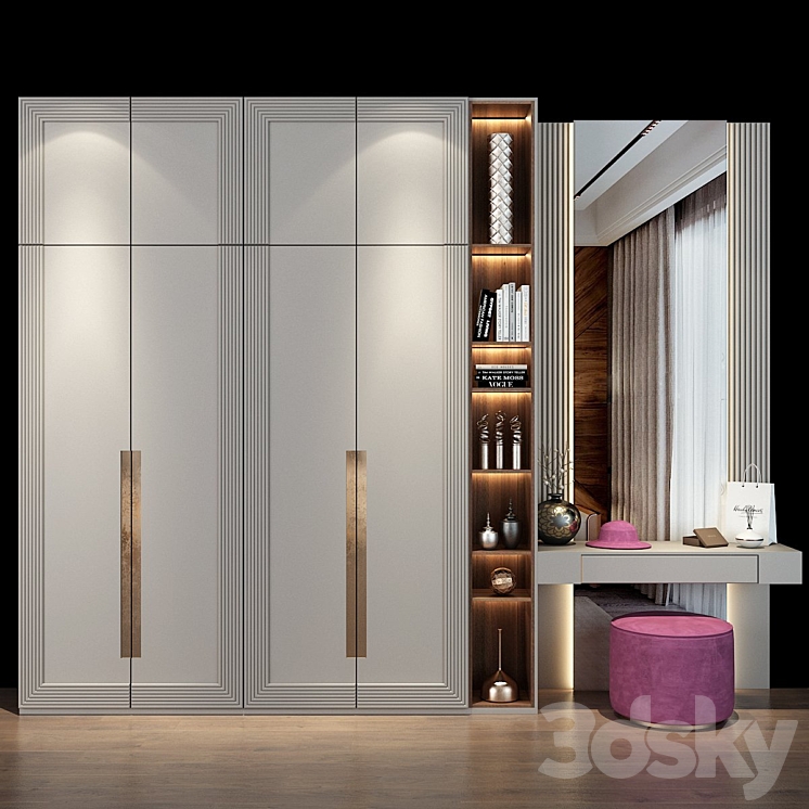 Hallway | Furniture cabinet | set 481 3DS Max - thumbnail 1