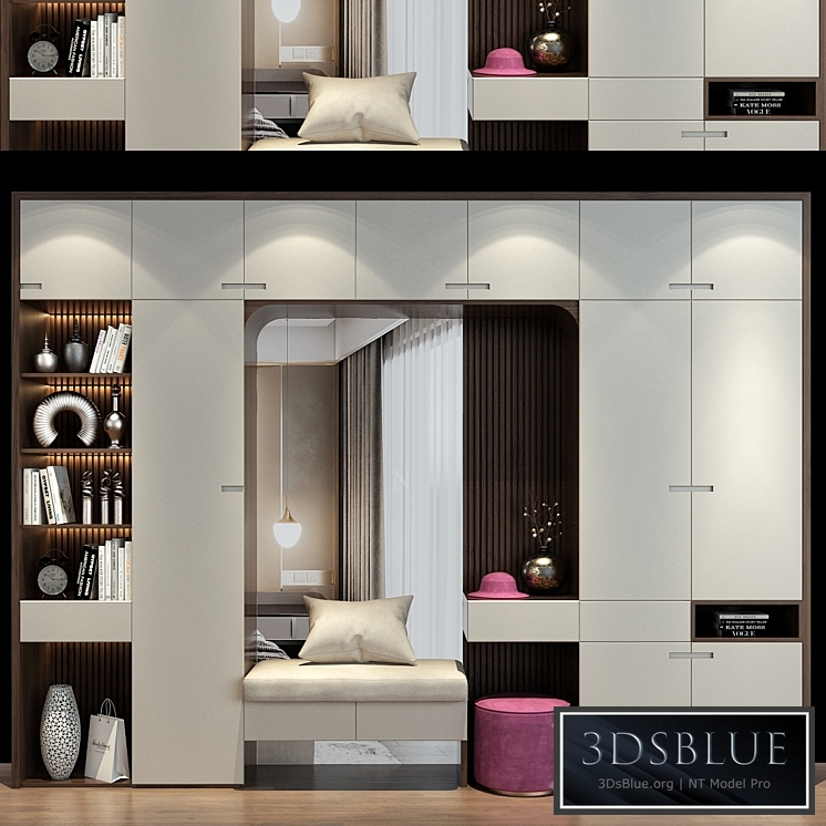 Hallway | Furniture cabinet | set 492 3DS Max - thumbnail 3