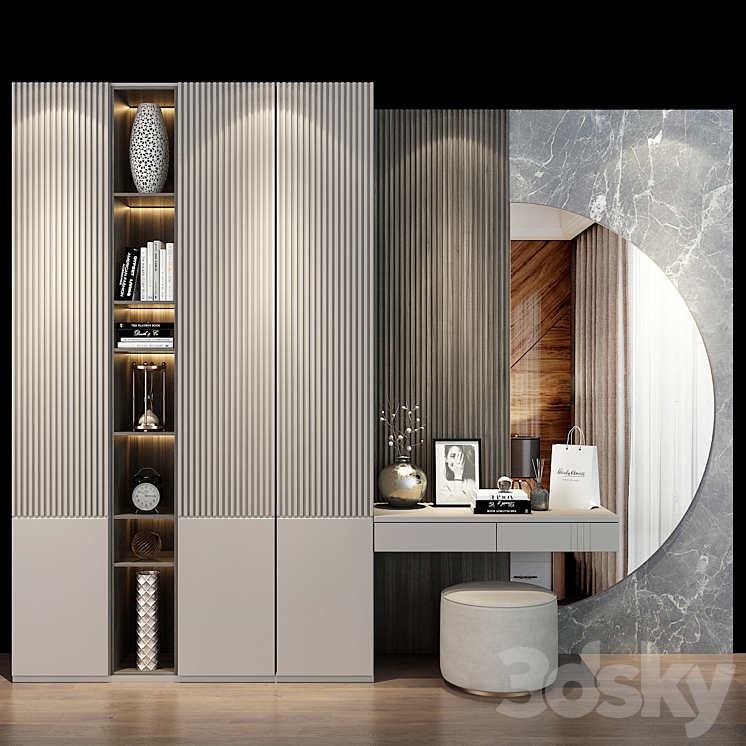 Hallway | Furniture cabinet | set 493 3DS Max Model - thumbnail 3