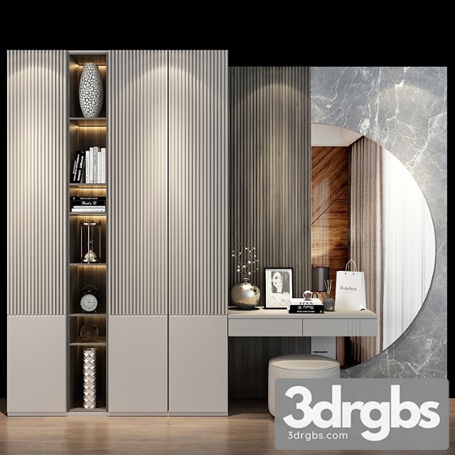 Hallway Furniture Cabinet Set 493 3dsmax Download - thumbnail 1