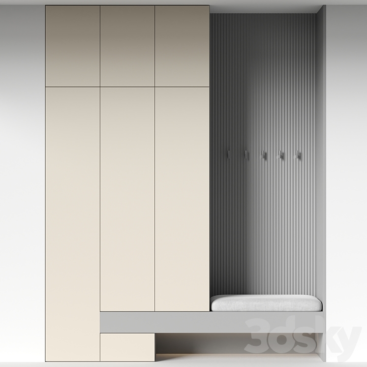 Hallway set 11 3DS Max Model - thumbnail 2