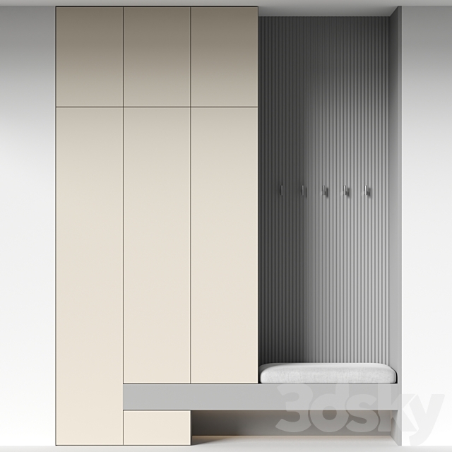 Hallway set 11 3DS Max Model - thumbnail 2