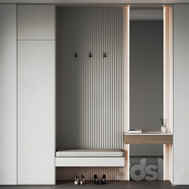 Hallway set 21 3DS Max Model - thumbnail 2