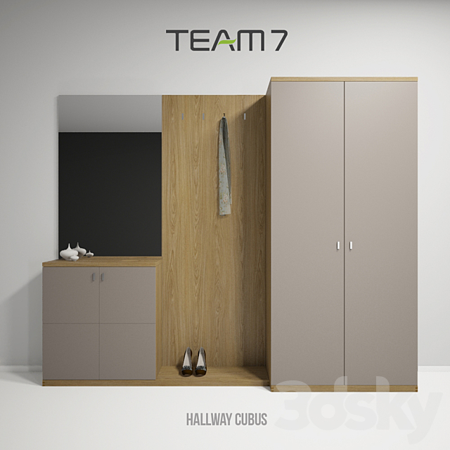 Hallway Team 7 Cubus (all items) 3DSMax File - thumbnail 1