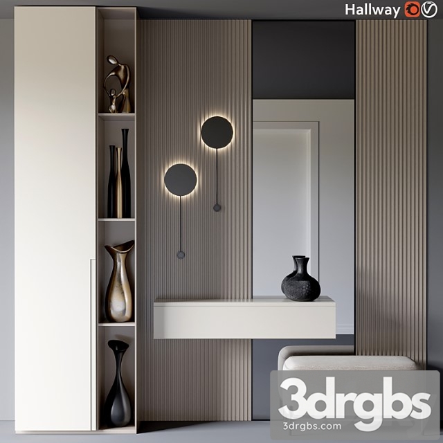 Hallway_1 2 2 3dsmax Download - thumbnail 1