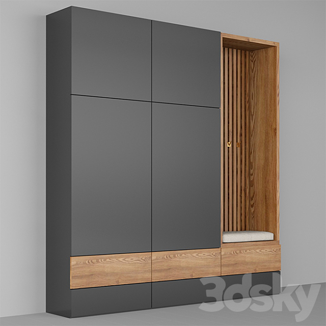 hallway_furniture_003 3ds Max - thumbnail 2