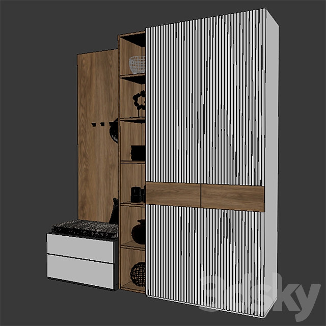 Hallways 105 3ds Max - thumbnail 3