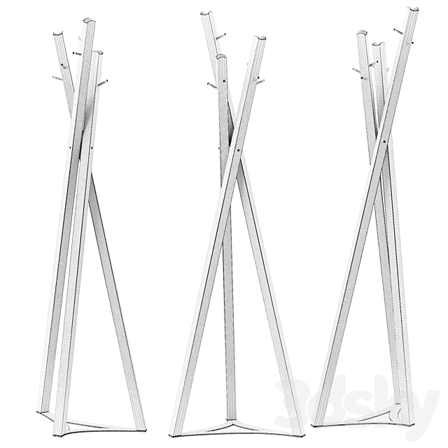 Tobias Coat Rack by TrabA _ Hanger 3DSMax File - thumbnail 2