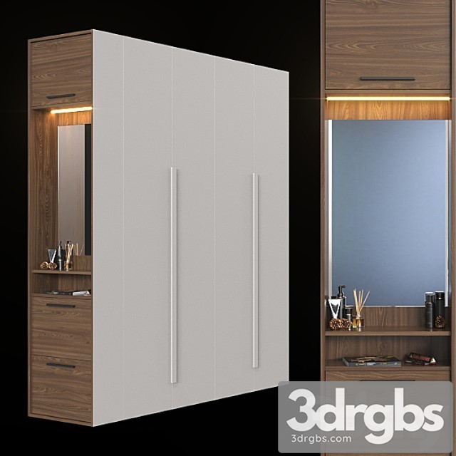 Wardrobe in the hallway 027. 2 3dsmax Download - thumbnail 1