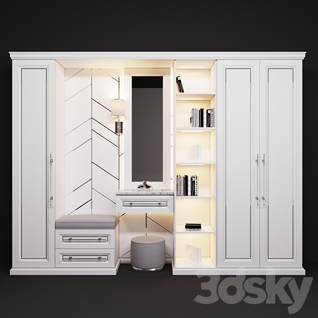 Wardrobe in the hallway 3ds Max - thumbnail 1