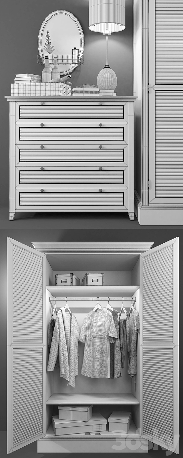 Wardrobe Ranch. Goosli 3DS Max Model - thumbnail 3