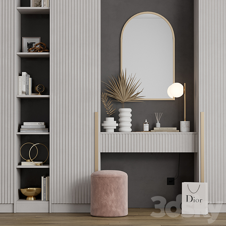 West Elm Hallway Composition 2 3DS Max - thumbnail 2