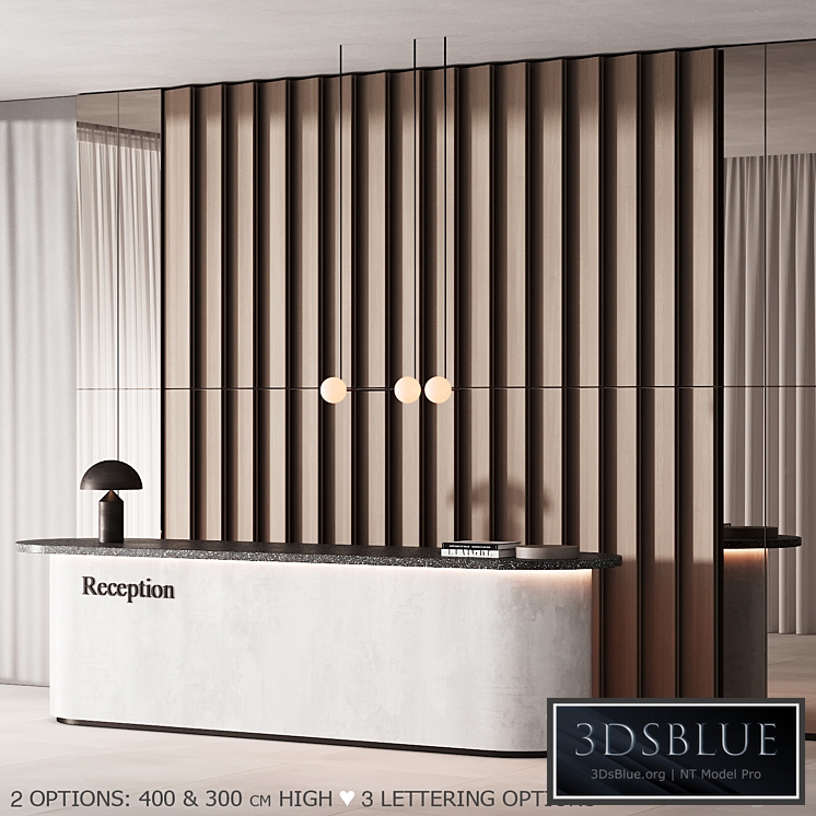 181 office furniture 01 reception desk 01 3DS Max - thumbnail 3