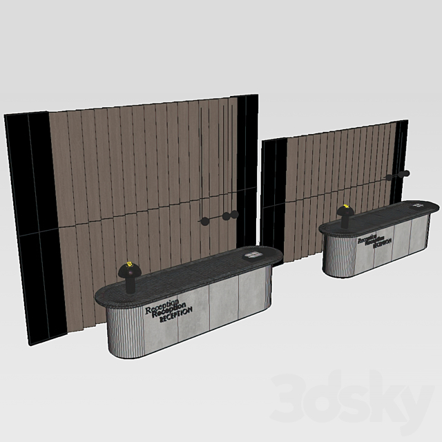 181 office furniture 01 reception desk 01 3DSMax File - thumbnail 6