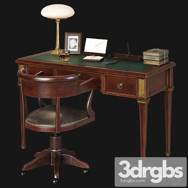 20th century writing desk - thumbnail 1