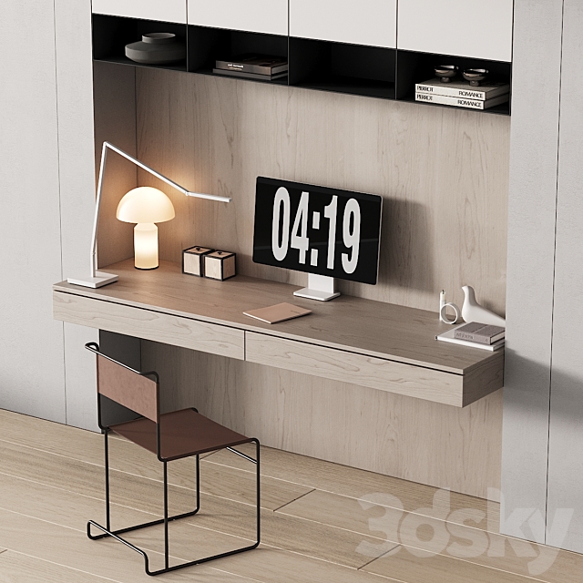 244 office furniture 09 workplace 05 minimal warm vintage 01 3DSMax File - thumbnail 4