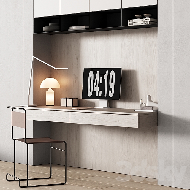 244 office furniture 09 workplace 05 minimal warm vintage 01 3DSMax File - thumbnail 5