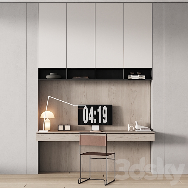 244 office furniture 09 workplace 05 minimal warm vintage 01 3DSMax File - thumbnail 6