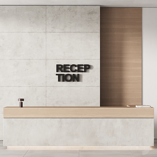 253 office furniture 12 reception desk 07 3DS Max Model - thumbnail 3