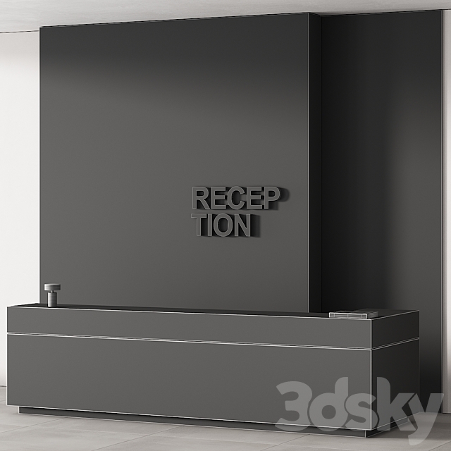 253 office furniture 12 reception desk 07 3DS Max Model - thumbnail 7