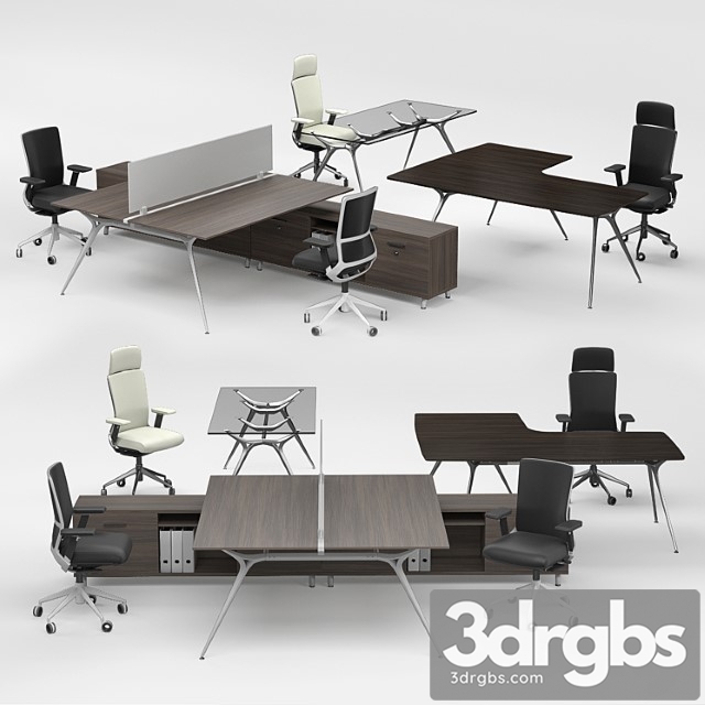 Actiu tnk500 chair arkitek table 2 3dsmax Download - thumbnail 1