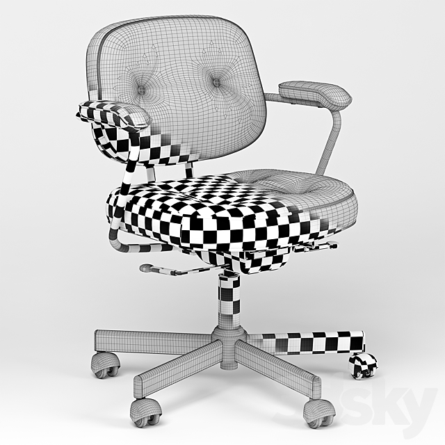 ALEFJÄLL office chair 3DSMax File - thumbnail 3