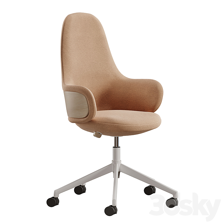 Alki Lan Office Chair 3DS Max - thumbnail 2