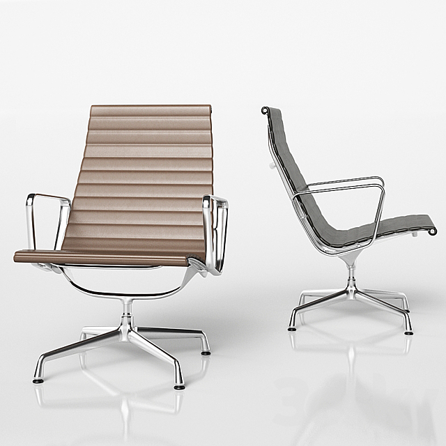 Aluminium Chair EA 115 3DS Max Model - thumbnail 1