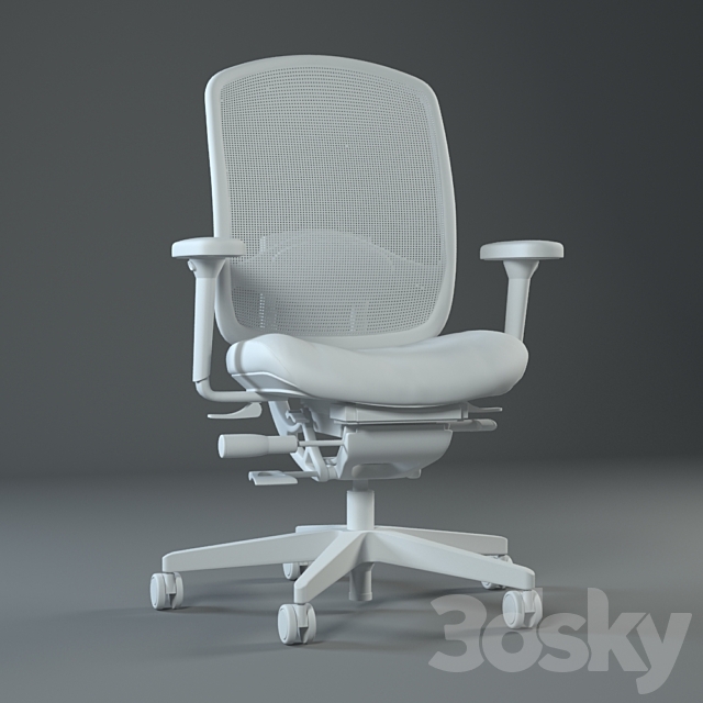 Armchair AluMedic 5 3DS Max Model - thumbnail 2