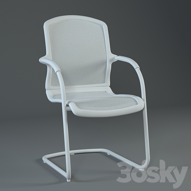 Armchair AluMedic 70 3DS Max Model - thumbnail 2