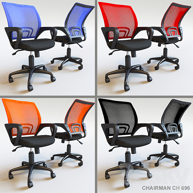 Armchair CHAIRMAN CH 696 3dsMax Model - thumbnail 1