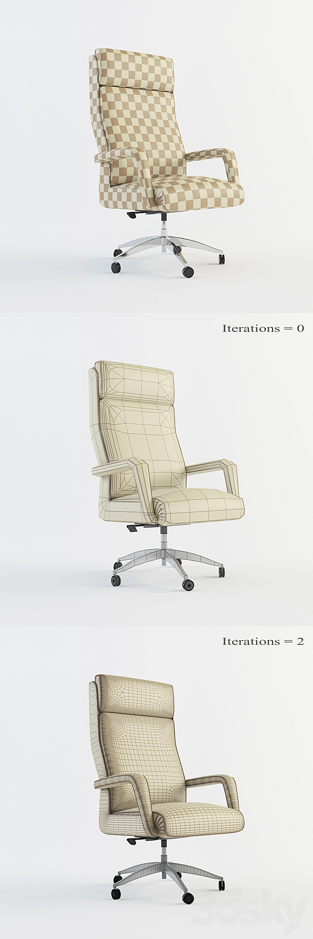 Armchair Mascheroni – YPSILON BR 3ds Max - thumbnail 2