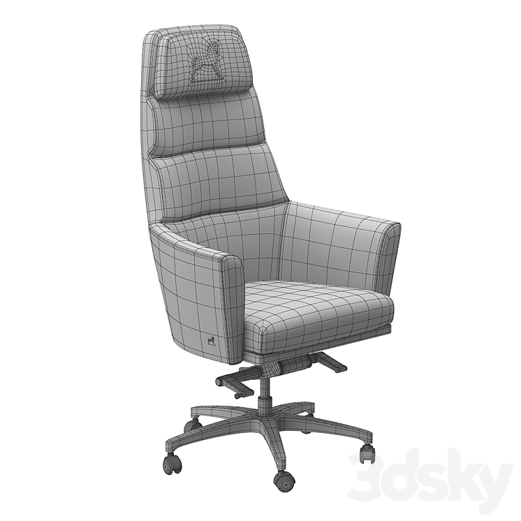 Armchair Panama Smania 3DS Max - thumbnail 2