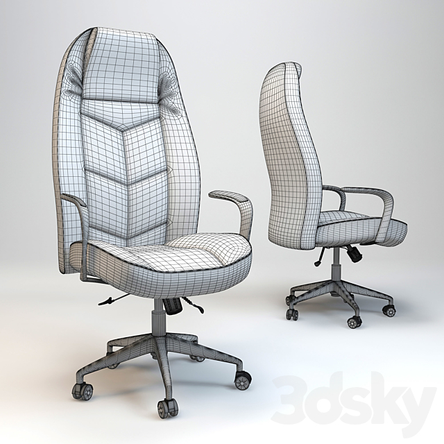 Armchair TURKUAZ 3DS Max Model - thumbnail 2