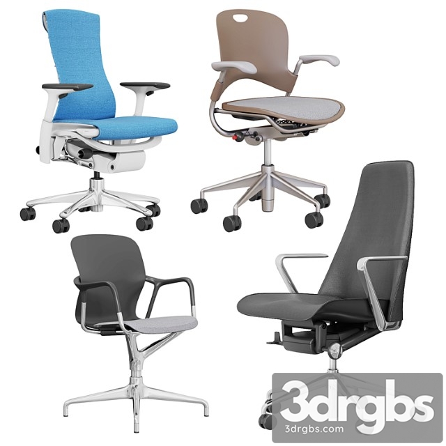 Armchairs herman miller 2 3dsmax Download - thumbnail 1