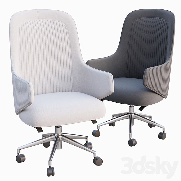 AVE Diva Office Chair 3DS Max - thumbnail 1