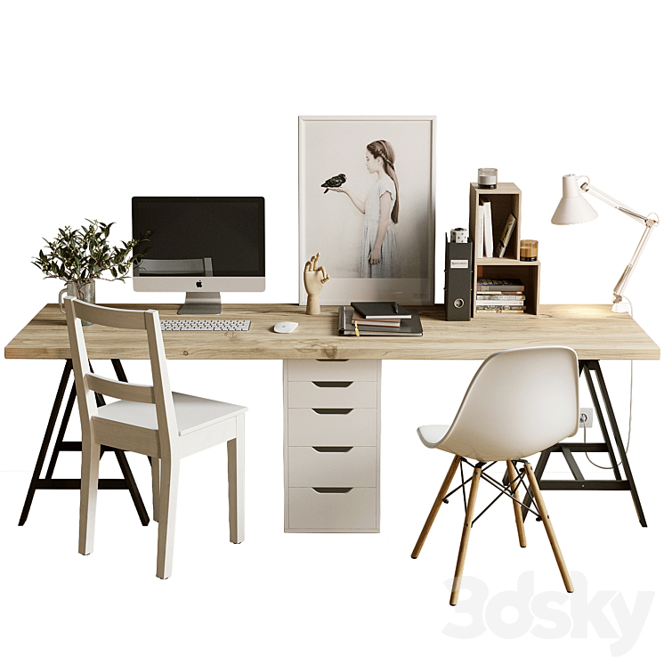 AVE IKEA WorkSpace 3DS Max - thumbnail 1