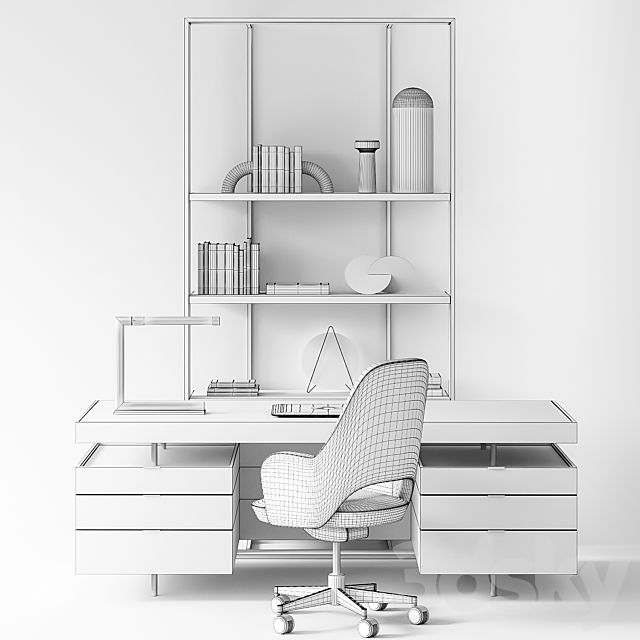 Baxter Bourgeois Office set 3DSMax File - thumbnail 5