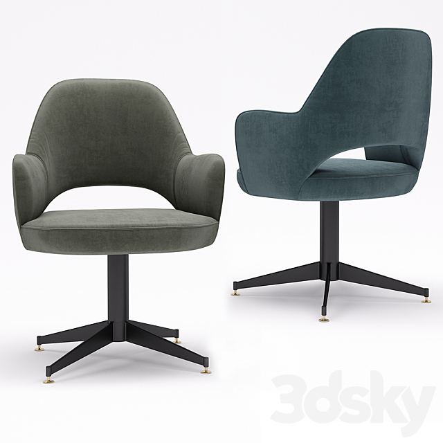 Baxter Colette Office Chair 3DSMax File - thumbnail 1