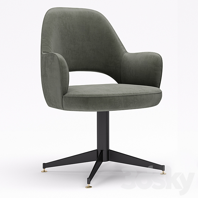 Baxter Colette Office Chair 3DSMax File - thumbnail 2