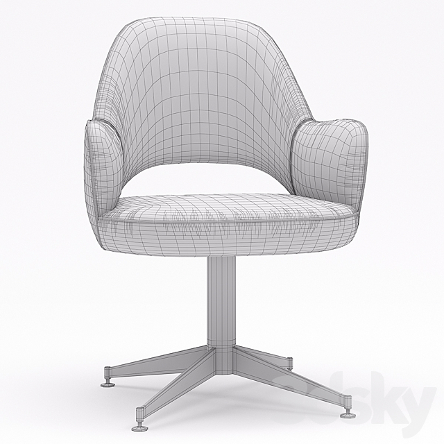 Baxter Colette Office Chair 3DSMax File - thumbnail 3