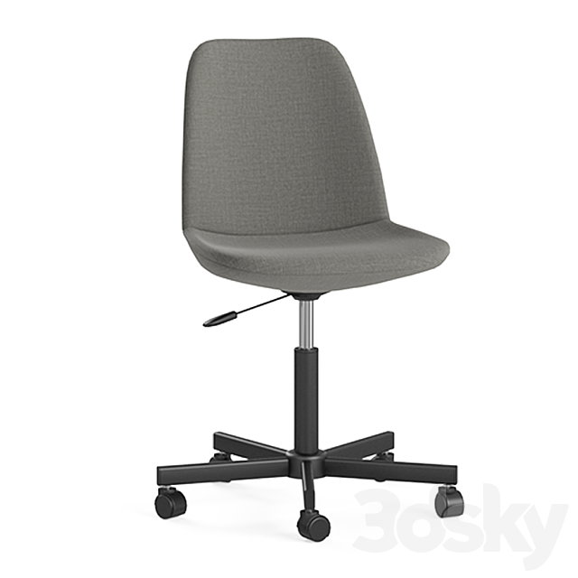 BOCA office chair with POPPINS table 3DS Max Model - thumbnail 3